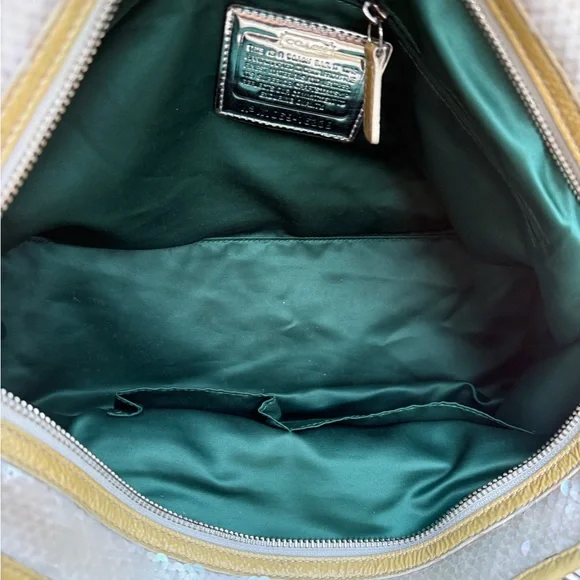 Coach poppy rocker opal sequins satchel crossbody